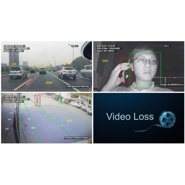 8ch 4G GPS MDVR ADAS DSM Camera With GPS Mobile Dvr Vehicles CCTV AI MDVR Car Black Box