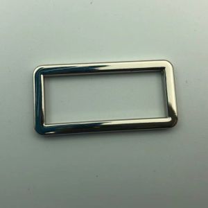 Silver Custom Metal Backpack Strap Adjuster Nickle Chrome Free