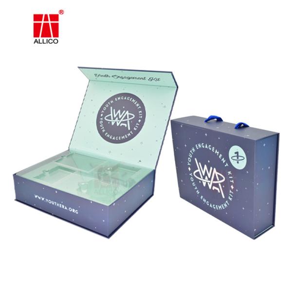 Buy Folding Packaging Cardboard Boxes Magnetic Closure Gift Box Customized at wholesale prices