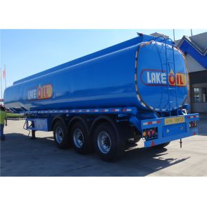FUWA Axle 42cbm Fuel Tank Trailer With 3 Compartments