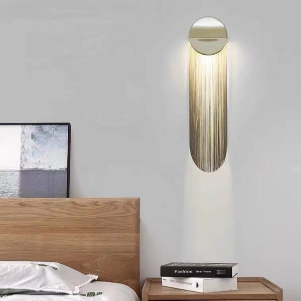 Luxury Design Indoor Decoration Living Room Staircase Modern LED Crystal Wall Lamp