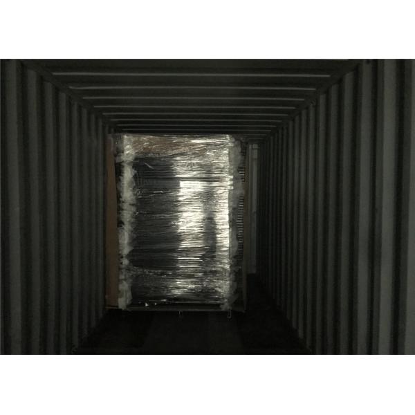 Steel Tubular Fencing Panels 2.1m*2.4m stain black powder Crimped Spear Security Garrison Fencing