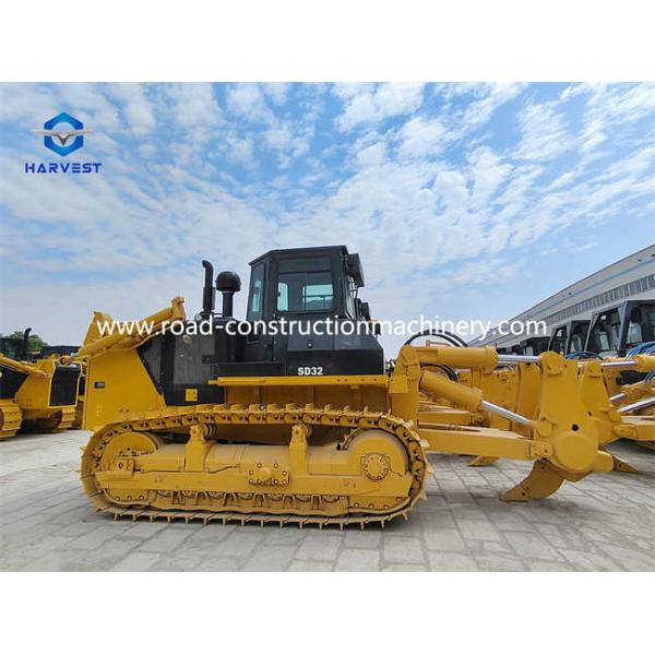 Buy 320hp Crawler Bulldozer Shantui SD32 10m3 With Single Shank Ripper at wholesale prices
