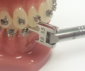 Adjustable Bracket Positioning Gauge Orthodontic Instrument Medical Stainless