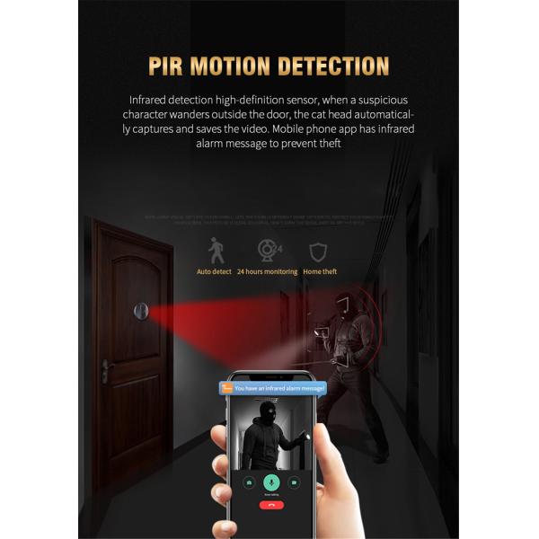 Unistone Peephole 1MP/720P Video Doorbell(US-PHR9)