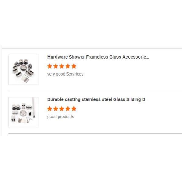 Chrome Finish Glass Hinges and Clamps for Heavy Duty Frameless Bathroom Partitions