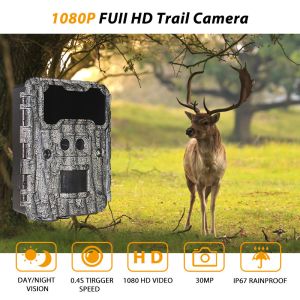 KW696 outdoor hunting camera dual-lens 30MP no-glow trail camera 1080p night