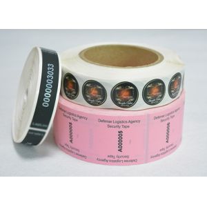 25u Or 50u VOID Security Labels Polyester Film Material For Packaging