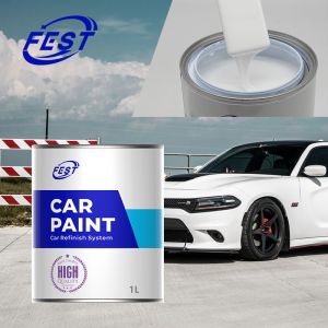Automotive Body Coating Car Paint 1K White Solid Color Metallic PU Topcoat /