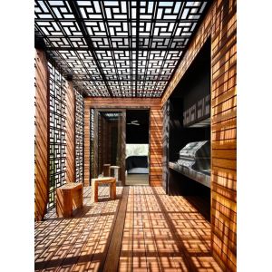 PVDF Aluminum Perforated Panels For Column Cover/Cladding