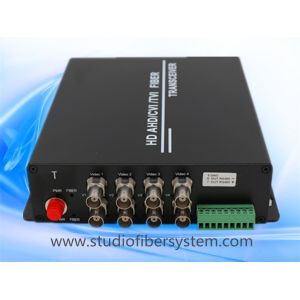 compact 8CH CVI video fiber transmitter and receiver for Dahua/Hikvision 1~5mp