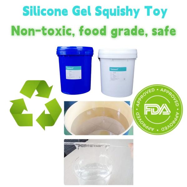 1:1 Liquid Silicone Gel Material With Good Physical And Chemical Properties Oil Resistance And High-Temperature resistance Stress Relief Toys Making