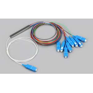 FTTX Fiber Optic 1*8 FTTH PLC Splitter Mini Type Sc/upc Connector