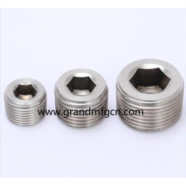 male thread 1/4" 3/4" 1/2" 1 INCH stainless steel 304 Countersunk hexagon plug