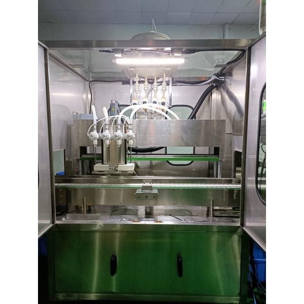 Video Outgoing-Inspection 4 Heads Liquid Filling Machine for Sulfuric Acid Solution