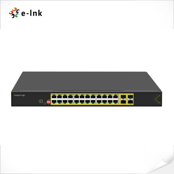 Buy L2+ Managed Rack mount 24-Port 10/100/1000T 802.3at PoE + 4-Port 1000X SFP PoE Switch at wholesale prices