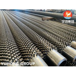 Quality ASTM A213 T9 Carbon Steel Studded tube Heat Exchanger Tube NDT Available for sale