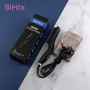 China PTC Heating Tourmaline Ceramic Beard Straightener Brush on sale