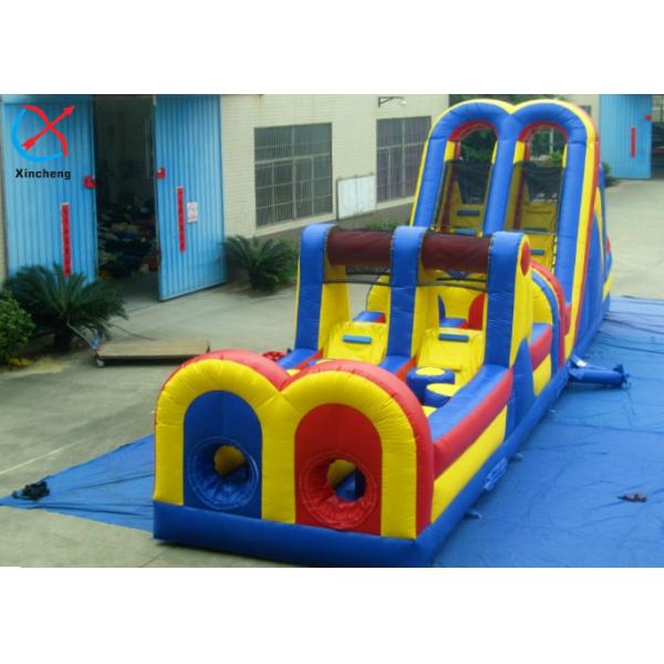 China Customized Inflatable Obstacle Course Inflatable Bouncy Jumping Castle With Slides on sale China Customized Inflatable Obstacle Course Inflatable Bouncy Jumping Castle With Slides on sale