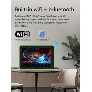 8 inch wall mount business Touch screen POE NFC android tablet pc with LED light