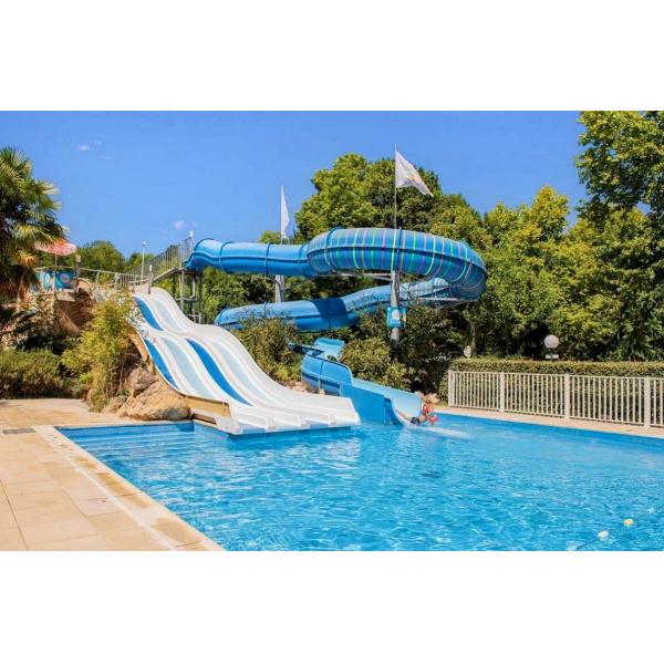 Commercial Water Park Amusement Equipment Fiberglass Slide 1 Person