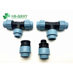 Durable All Size and Type Irrigation Plastic Compression Fitting Pn16 Square One