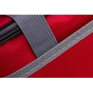 Red 600D Polyester Cooler Bag Single Shoulder Insulated Food Bags