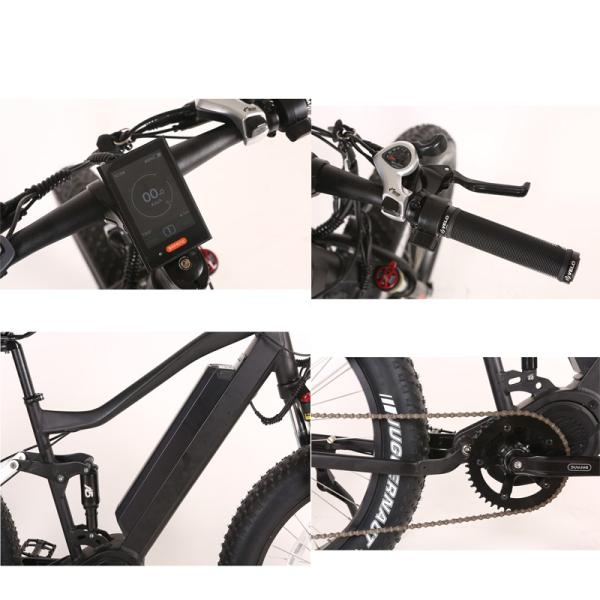 Domanca 48v 1000w Fat Tire Electric Bicycle Aluminum Alloy Frame 26" Full Suspensio