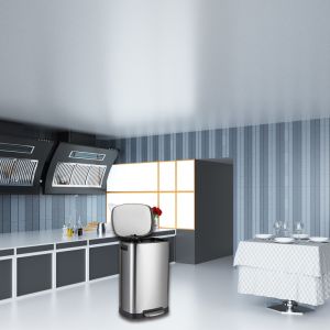 Hotel Recycled Stainless Steel 13 Gallon Trash Can