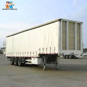 13T Axle 60T Cargo Box Conestoga CCC Curtain Side Trailers