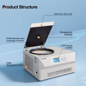 Precision Refrigerated Centrifuge with 10 Sets of Acceleration and Deceleration
