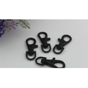 Design 3 style workmanship electrophoresis black zinc alloy metal snap hooks for