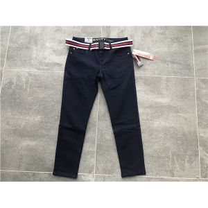 Professional Skinny Denim Jeans DTM Stitching With Stripe Belt TW81562