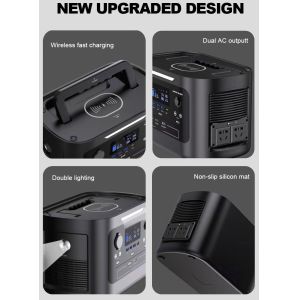 1000WH Solar Portable Power Station USB DC AC 1000W Lithium Battery Bank