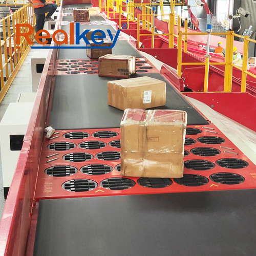 High Accuracy Automated Sorting Conveyor System Parcelforce Warehouse Sorter