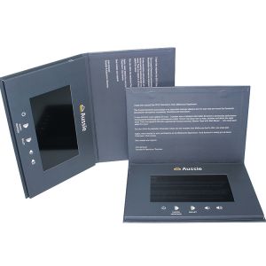 Hard Cover Video Brochure 10 Inch TFT High Resolution One Button Control