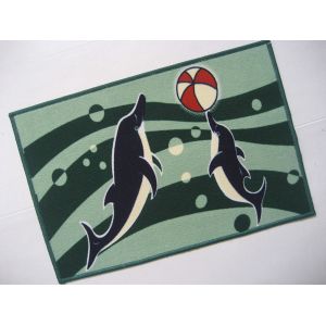 Quality Customized 40 x 60cm anti slip Printed Door Mats of polyester Surface with latex backing for sale