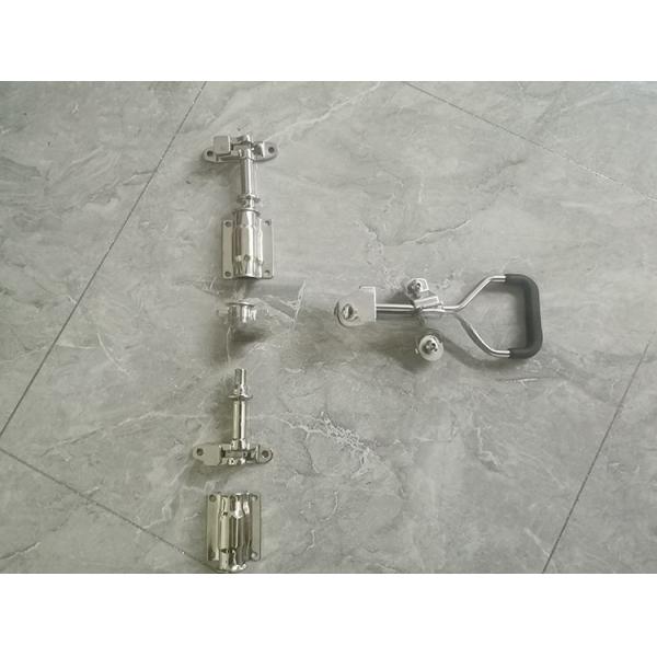 304 Stainless Steel Truck Body Parts Full Set of 22mm Pipe Polished Truck Container Door Locks for Customized Locking Rod Length