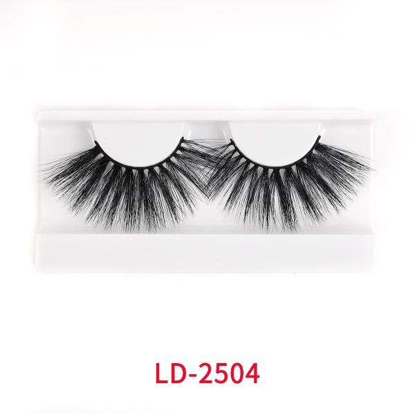 Buy Synthetic Fibres 25mm Faux Mink Natural Lashes Vegan Friendly at wholesale prices