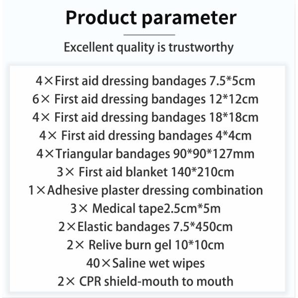 Work Place Survival Medium Workplace First Aid British Standard HSE Emergency Box Kit for Work 25-100 Person Hse