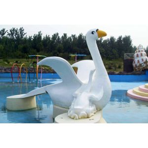 Commercial Fiberglass Water Pool Slides with Interesting Cartoon Shaped