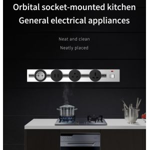 Quality Surface Embedded Power Track Socket Removable Modular Aluminum Wireless Outlet for sale