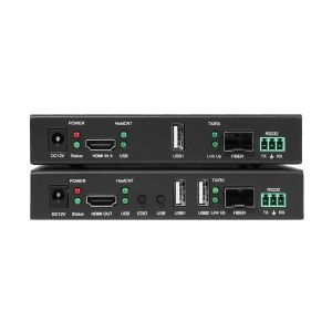 Extender Device Type Fiber Optic HDMI Distribution System with 6Gbps Switching