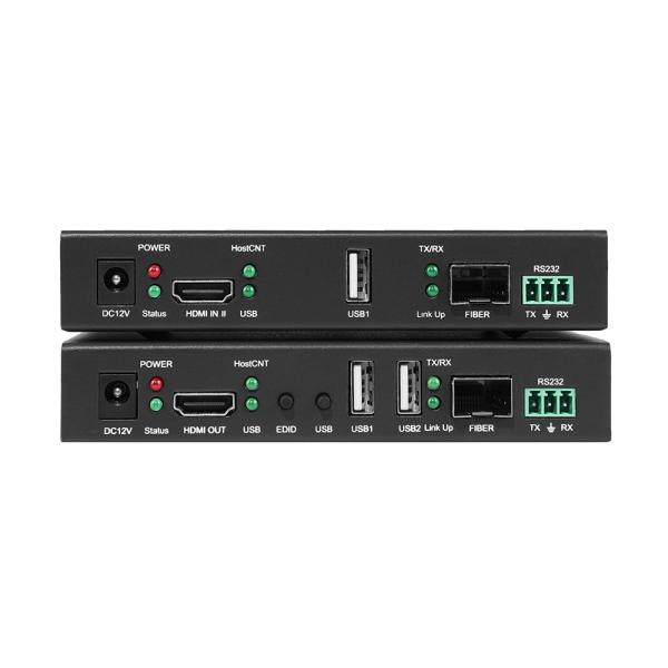 Extender Device Type Fiber Optic HDMI Distribution System with 6Gbps Switching