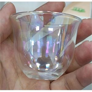 Full Automatic Glassware Glasswork Pvd Plating Machine For Golden Silver Color