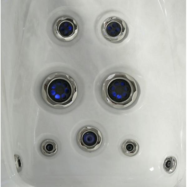 Acrylic Material Color Optional Massage Hot Tub Family Party With LED Fountain