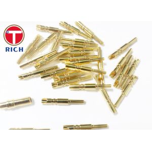 Barrel Plating Processing CNC Brass Parts Connector Probe Copper Needle Brass