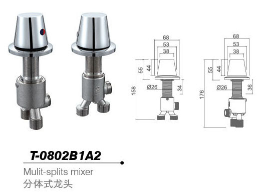 Bathtub mixer,Faucet,T-0802B1A2
