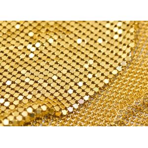 6x6mm Anodized Aluminum Flake Fabric Used For Architecture Decoration