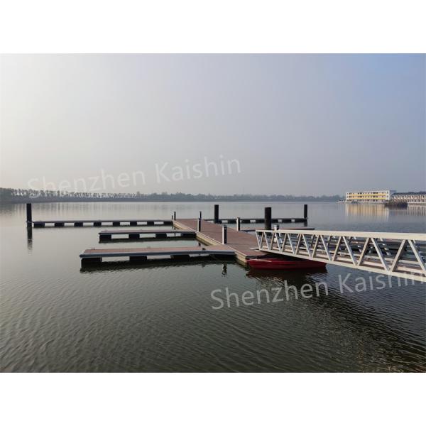 Buy Marine Aluminium Gangway 500mm Freeboard Floating Dock Gangway WPC Decking at wholesale prices